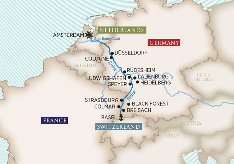 rhine river cruise water levels 2023